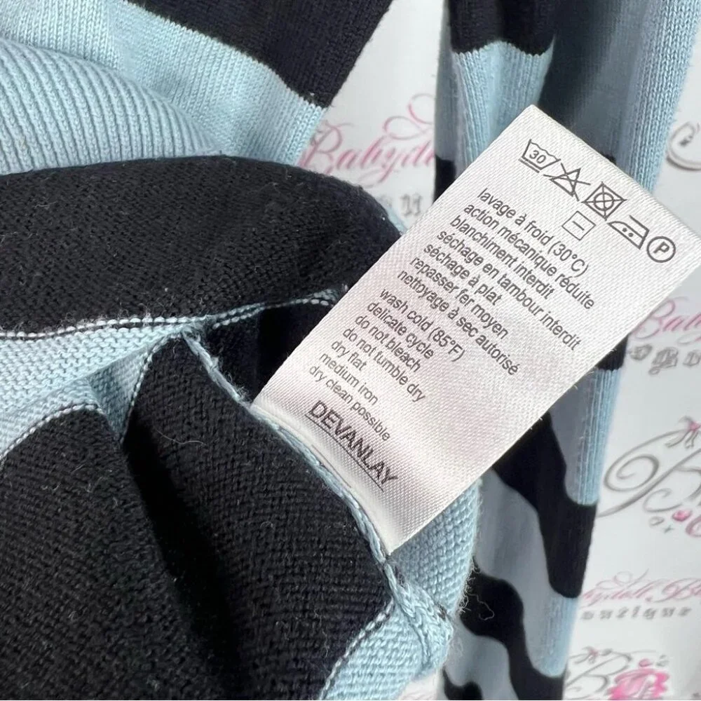 Lacoste V-Neck Sweater striped stripes long sleeve preppy stretchy logo